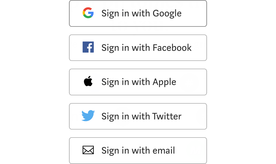 single sign-on options